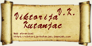 Viktorija Kutanjac vizit kartica